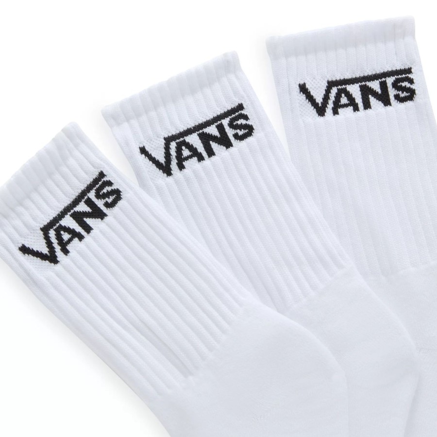 Kinder VANS Socken | Kinder Classic Vans Crew Socken (3 Paar) Weis