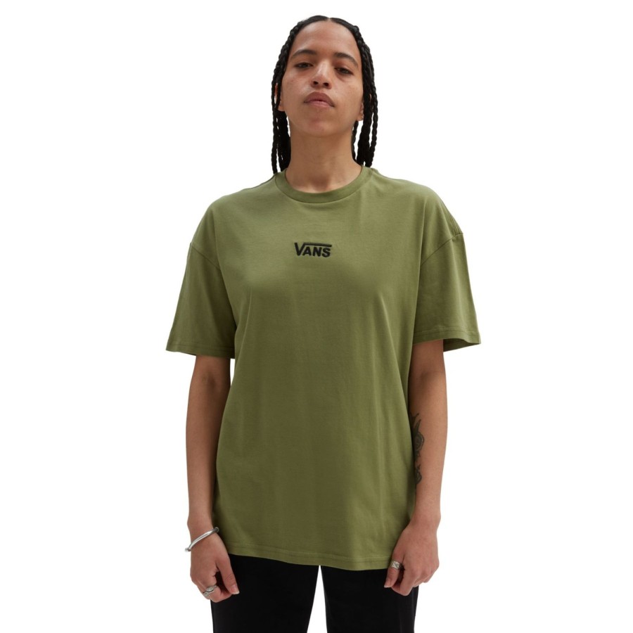 Damen VANS T-Shirts & Oberteile | Flying V Oversized T-Shirt Grun