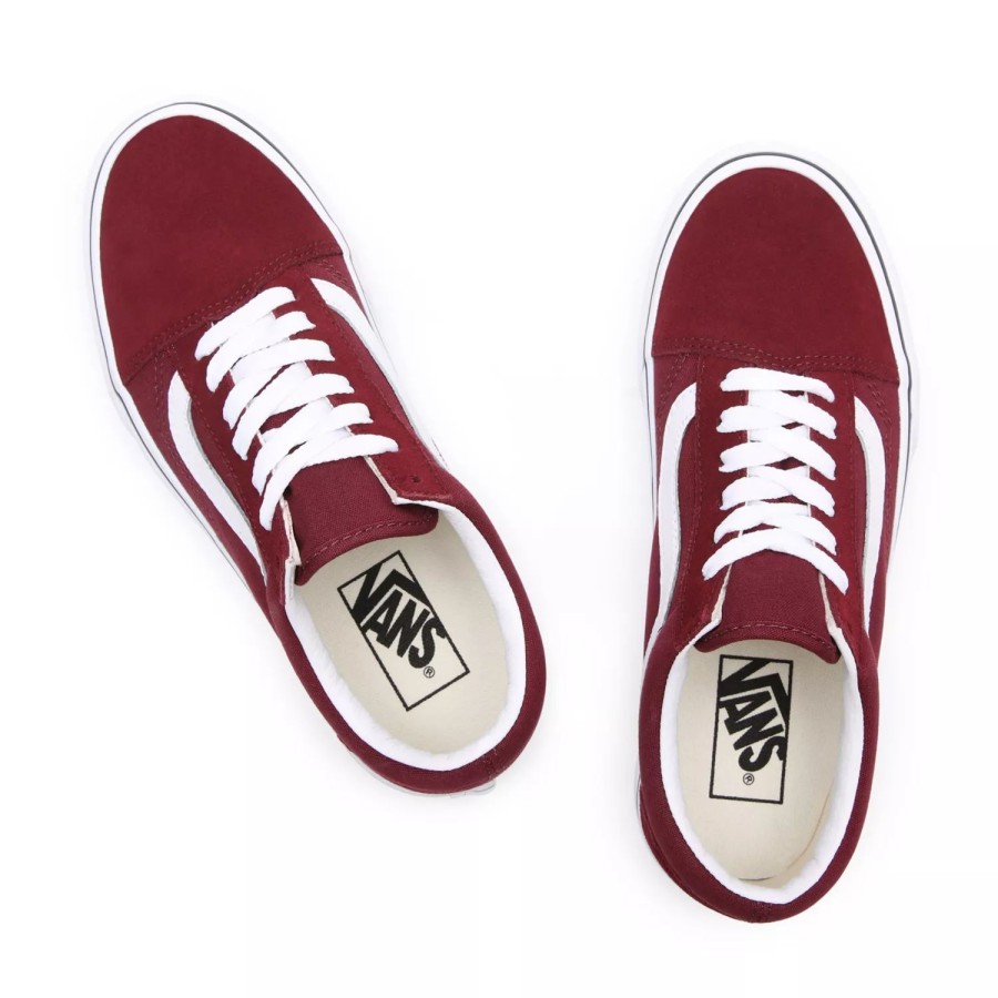 Damen VANS Low-Top Sneaker | Platform Old Skool Schuhe Rot