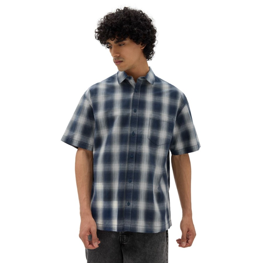 Herren VANS Hemden | Nick Michel Button-Down-Hemd Blau