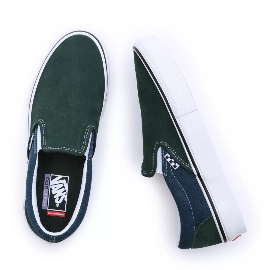 Herren VANS Slip-On-Schuhe | Skate Slip-On Schuhe Grun