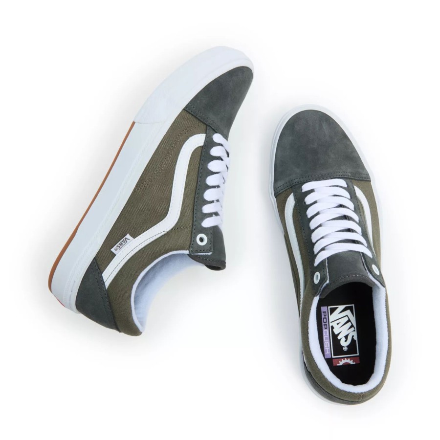 Damen VANS Skateschuhe | Bmx Old Skool Schuhe Grau