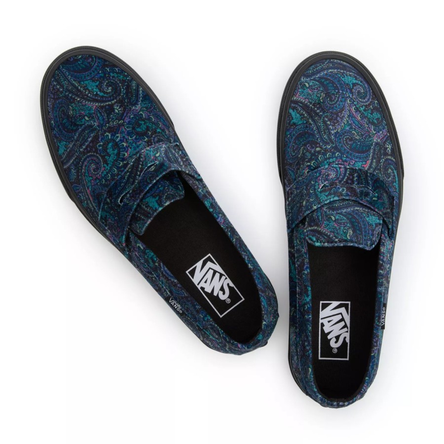 Herren VANS Slip-On-Schuhe | Style 53 Samtschuhe Blau