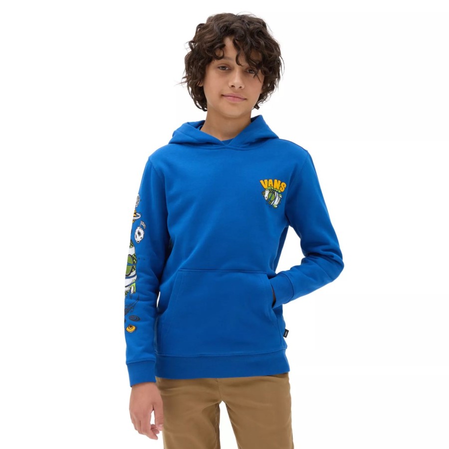 Kinder VANS Jungen-Bekleidung (8-14+) | Jungen Space Junk Hoodie (8-14 Jahre) Blau