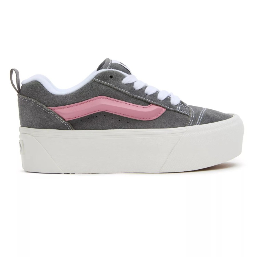 Damen VANS Plateauschuhe | Knu Stack Schuhe Grau