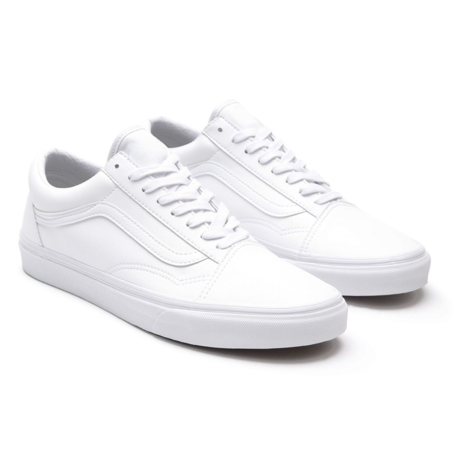 Herren VANS Low-Top-Schuhe | Classic Tumble Old Skool Schuhe Weis