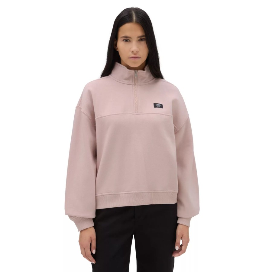 Damen VANS Kapuzenpullover & Pullover | Leighton Mock Neck Fleece-Oberteil Rosa