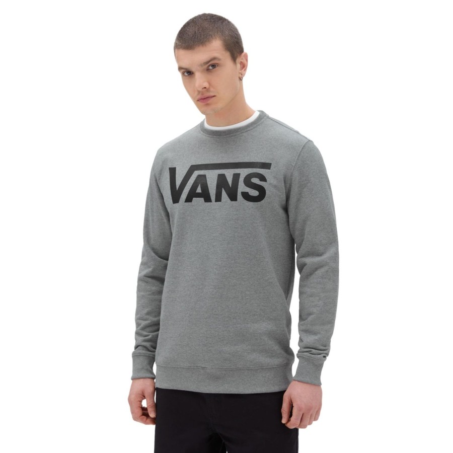 Herren VANS Kapuzenpullover & Sweatshirts | Vans Classic Rundhalspullover Grau