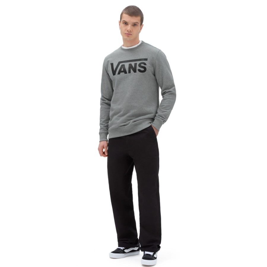 Herren VANS Kapuzenpullover & Sweatshirts | Vans Classic Rundhalspullover Grau