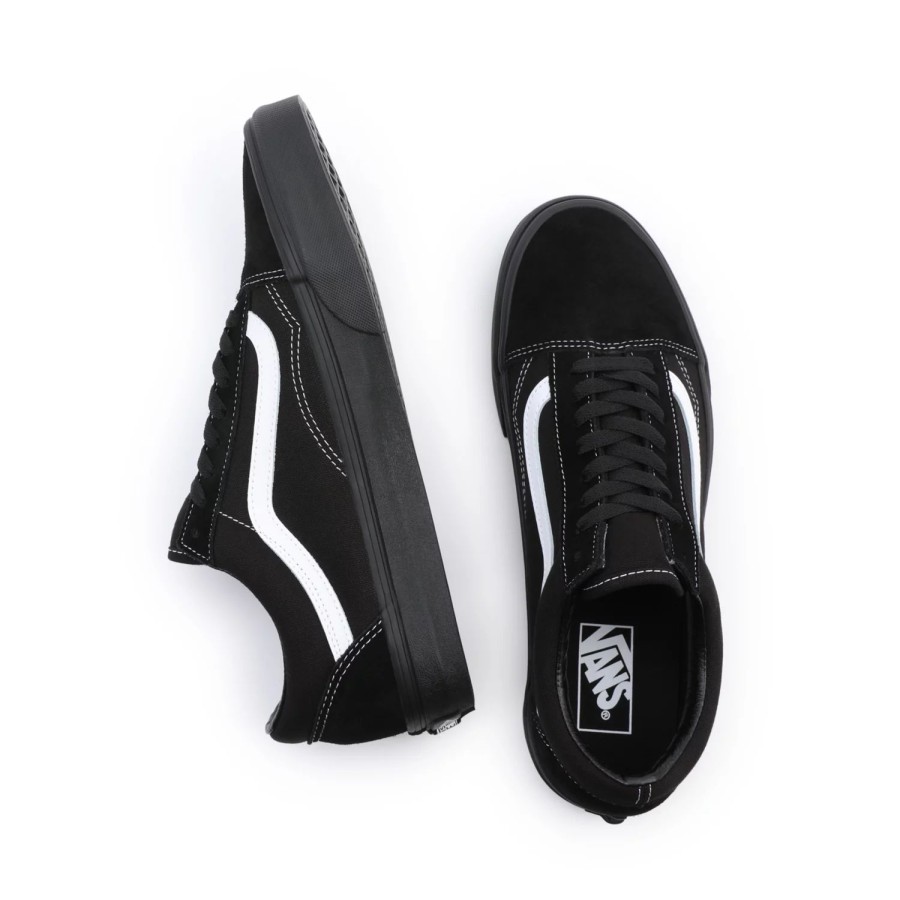 Herren VANS Low-Top-Schuhe | Wildleder/Canvas Old Skool Schuhe Schwarz