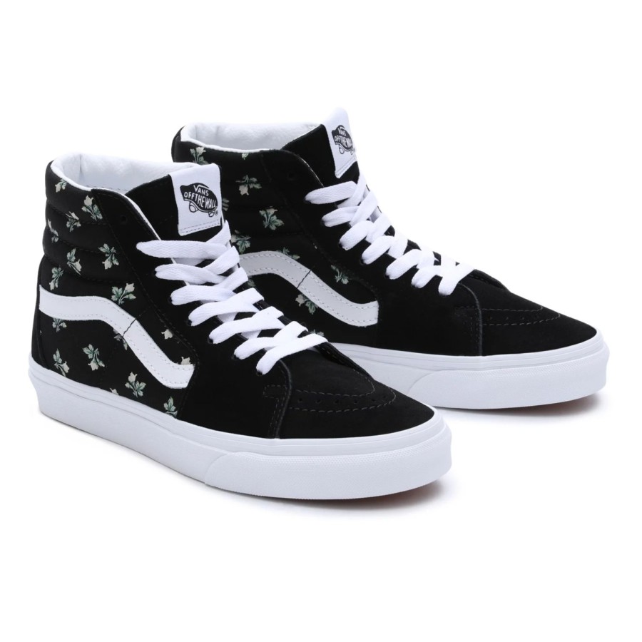 Damen VANS High-Top-Schuhe | Floral Sk8-Hi Schuhe Schwarz