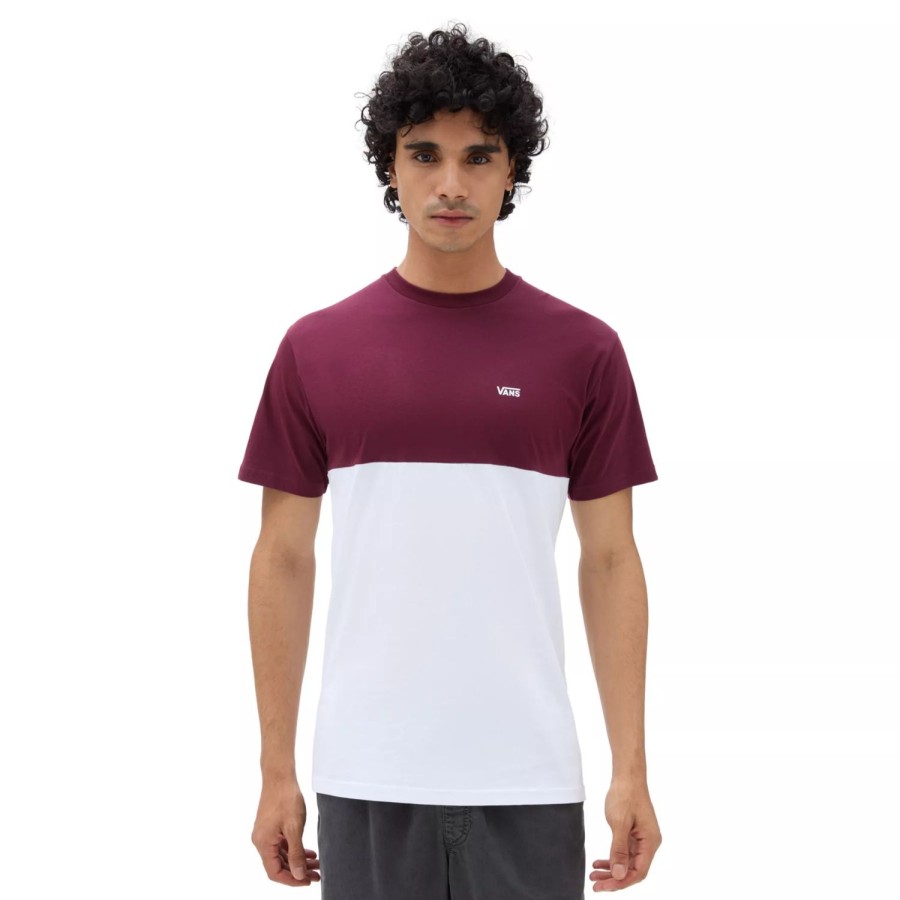 Herren VANS T-Shirts & Tank Tops | Colorblock T-Shirt Rot