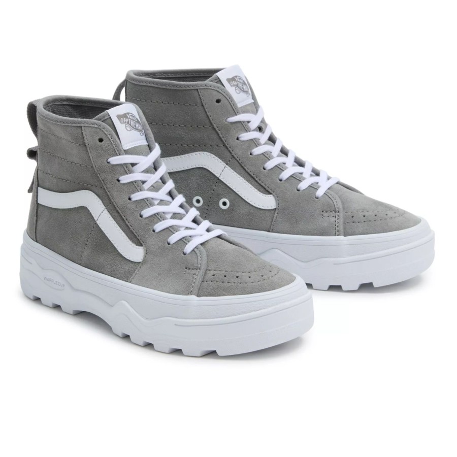 Damen VANS Plateauschuhe | Sentry Sk8-Hi Schuhe Grau