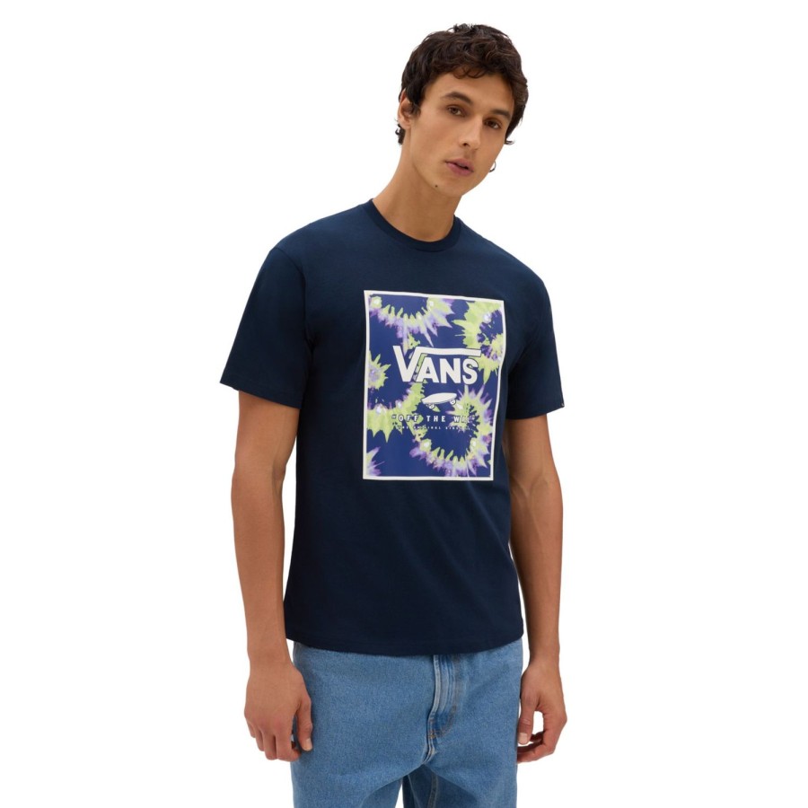 Herren VANS T-Shirts & Tank Tops | Classic Print Box T-Shirt Blau