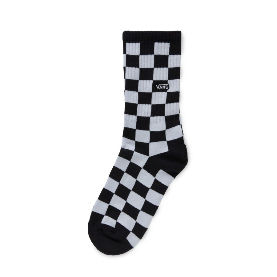 Kinder VANS Socken | Kinder Vans Classic Check Crew Socken (1 Paar) Schwarz