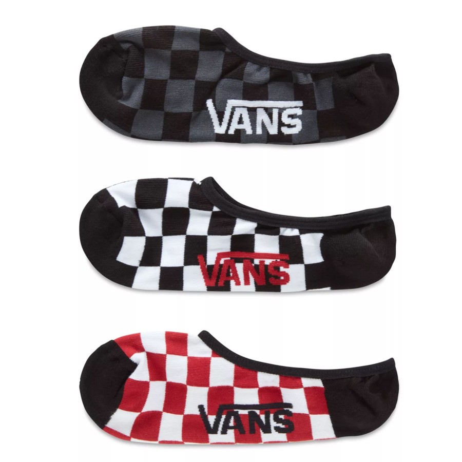 Herren VANS Socken | Classic Super No Show Socken (3 Paar) Rot