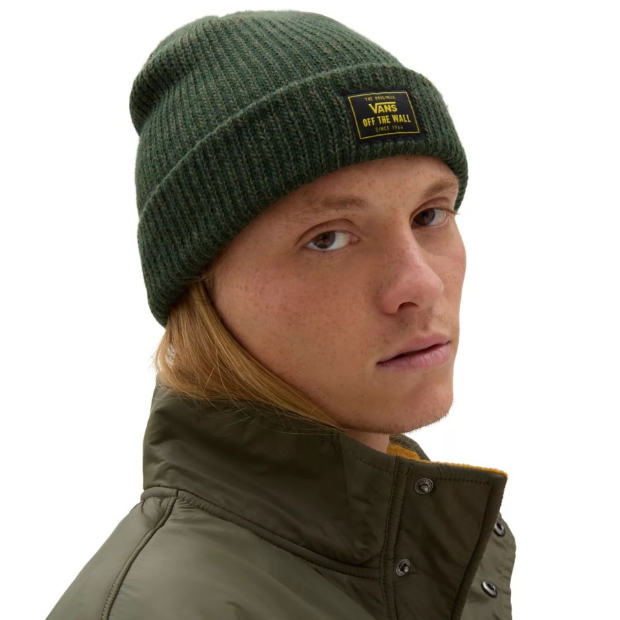 Herren VANS Mutzen, Caps & Hute | Bruckner Beanie-Mutze Mit Umschlag Grun