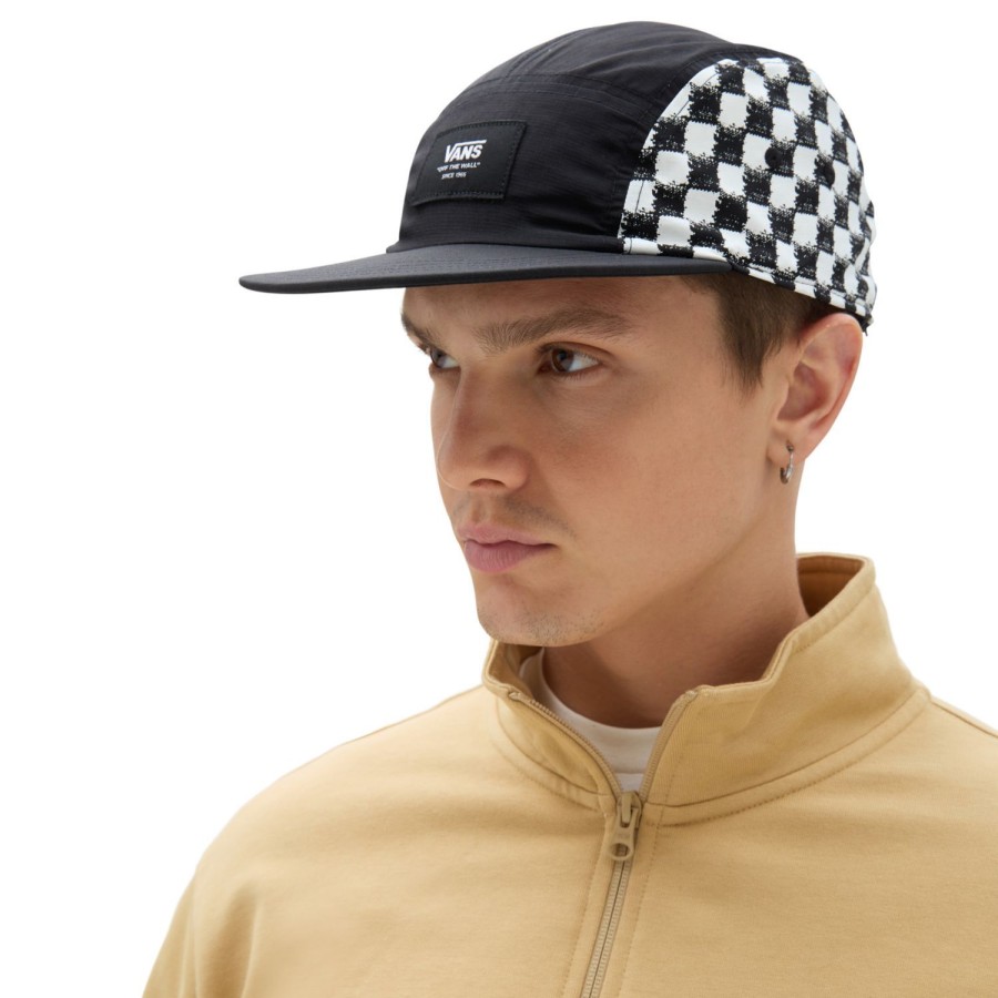 Herren VANS Mutzen, Caps & Hute | Diy Checkerboard Curved Bill Kappe Schwarz