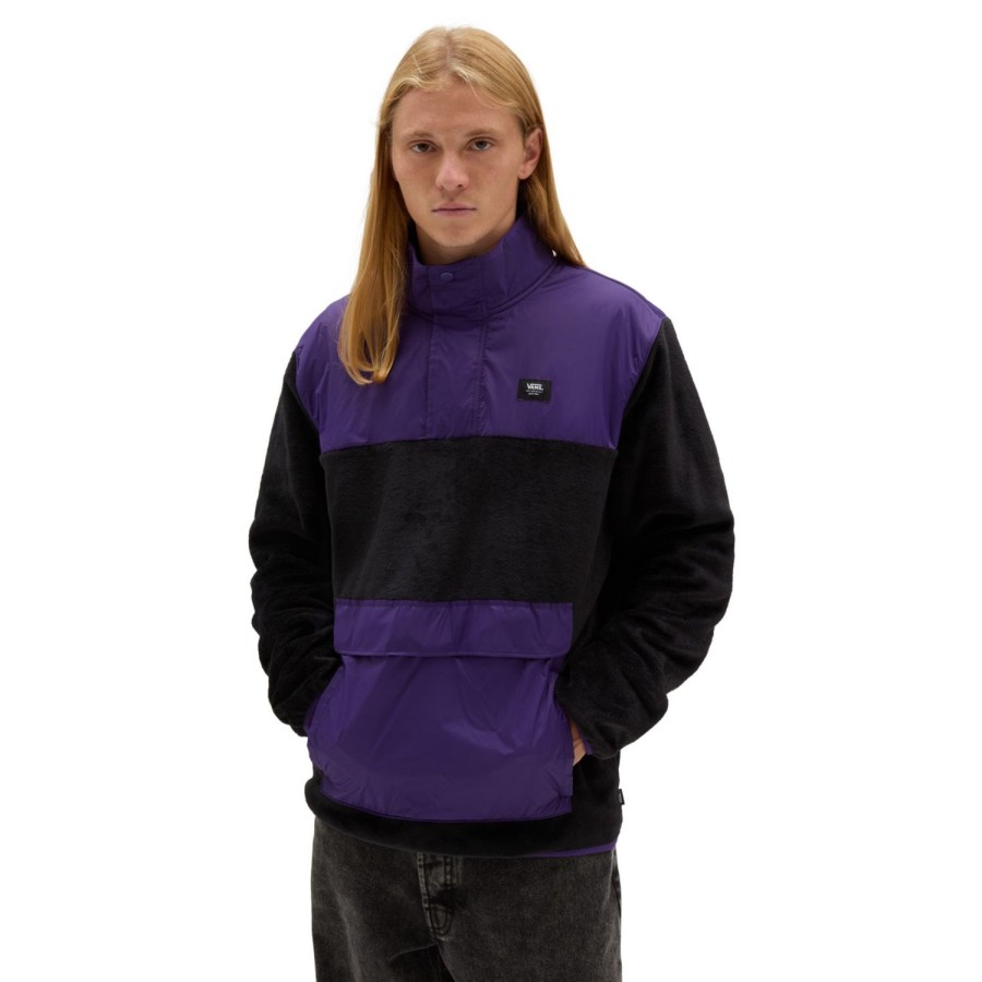 Herren VANS Kapuzenpullover & Sweatshirts | Mammoth Pullover Schwarz, Violett