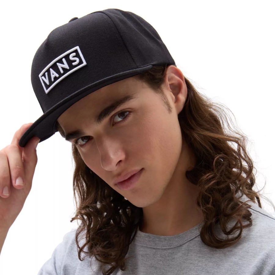 Herren VANS Mutzen, Caps & Hute | Easy Box Snapback-Kappe Schwarz