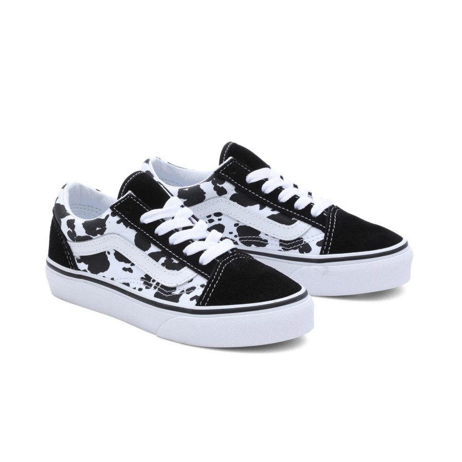 Kinder VANS Classics | Kinder Cow Old Skool Schuhe (4-8 Jahre) Schwarz