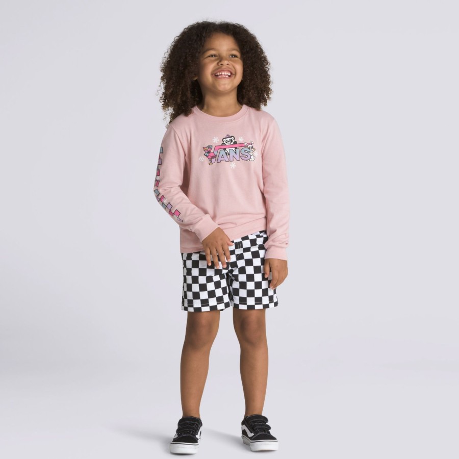 Kinder VANS Kleinkind-Bekleidung (2-8 Jahre) | Let It Snow Langarmshirt Fur Kinder (2-8 Jahre) Rosa