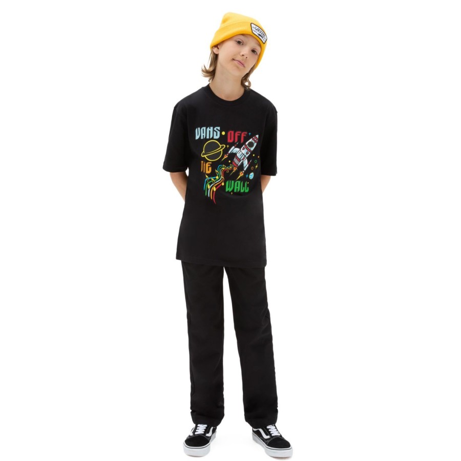 Kinder VANS Jungen-Bekleidung (8-14+) | Jungen Dj Rocket Jam T-Shirt (8-14 Jahre) Schwarz