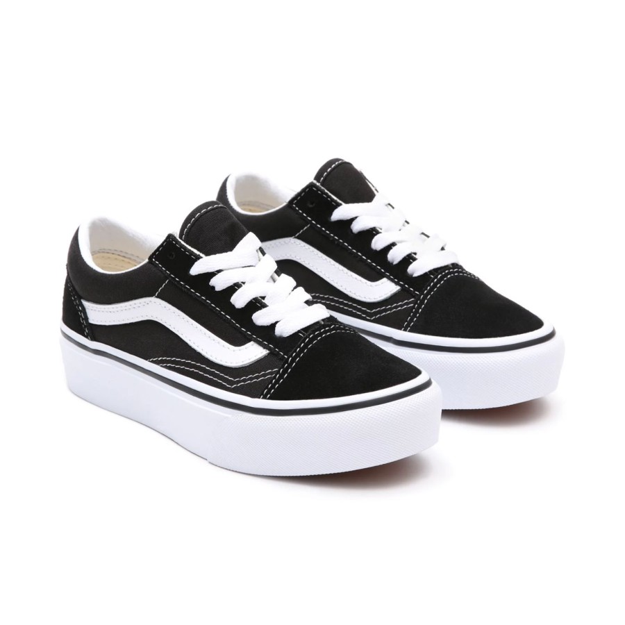 Kinder VANS Classics | Kinder Old Skool Platform Schuhe (4-8 Jahre) Schwarz