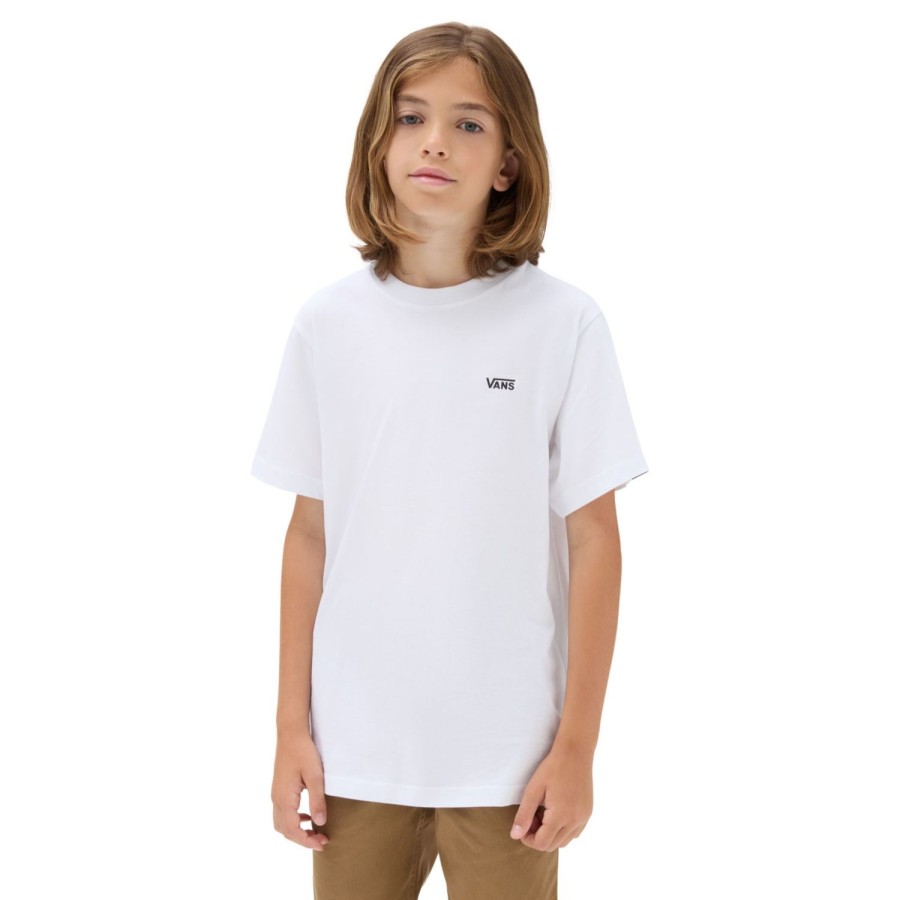 Kinder VANS Jungen-Bekleidung (8-14+) | Jungen Left Chest T-Shirt (8-14 Jahre) Weis