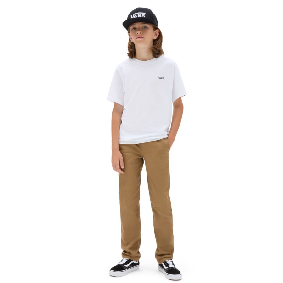 Kinder VANS Jungen-Bekleidung (8-14+) | Jungen Left Chest T-Shirt (8-14 Jahre) Weis