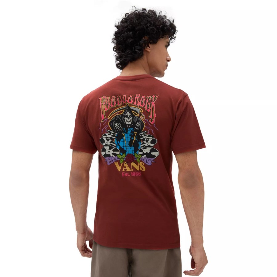 Herren VANS T-Shirts & Tank Tops | Rock And Bones T-Shirt Rot