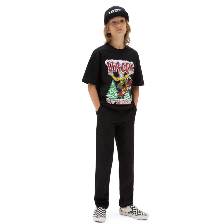 Kinder VANS Jungen-Bekleidung (8-14+) | Jungen Off The Paw T-Shirt (8-14 Jahre) Schwarz