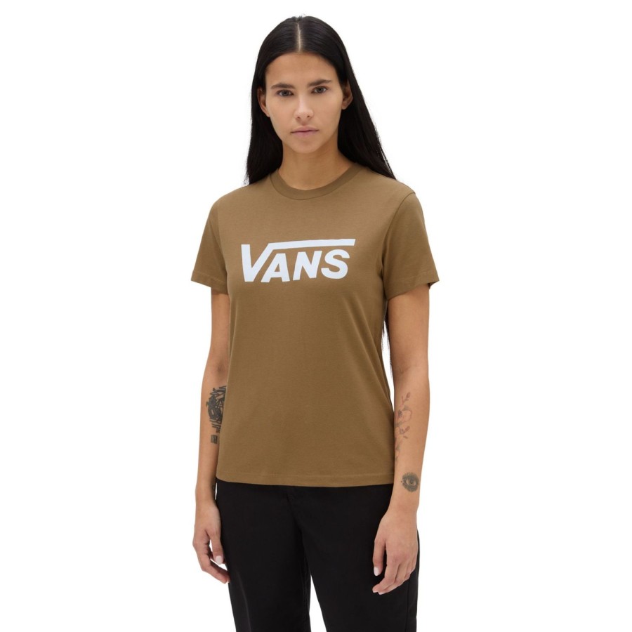 Damen VANS T-Shirts & Oberteile | Flying V Rundhals-T-Shirt Braun