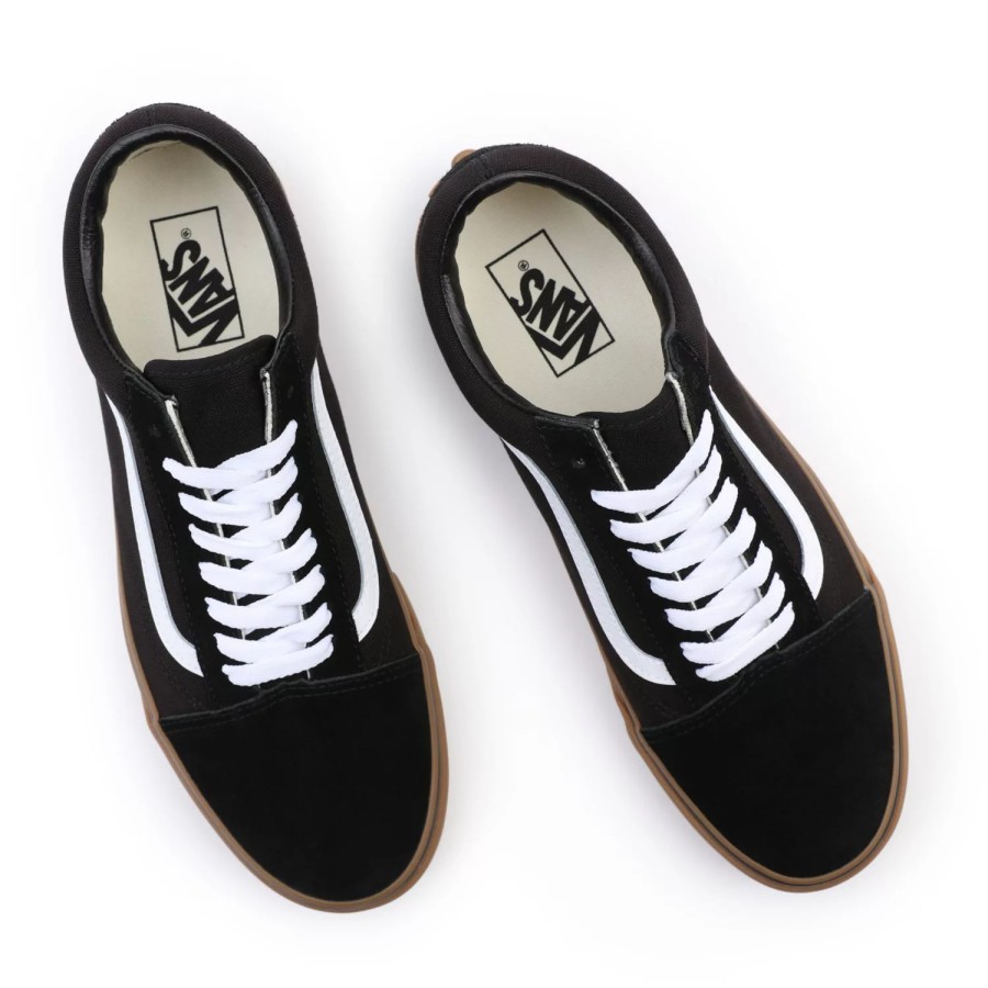 Damen VANS Low-Top Sneaker | Gumsole Old Skool Schuhe Schwarz