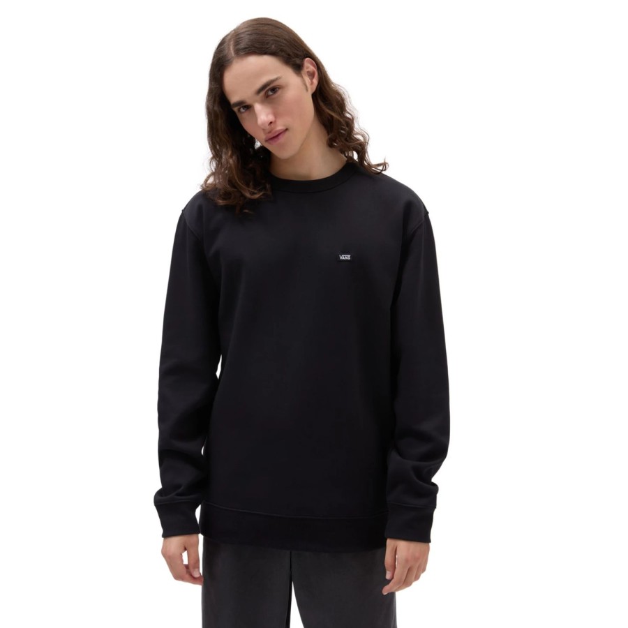 Herren VANS Kapuzenpullover & Sweatshirts | Versa Standard Crew Pullover Schwarz