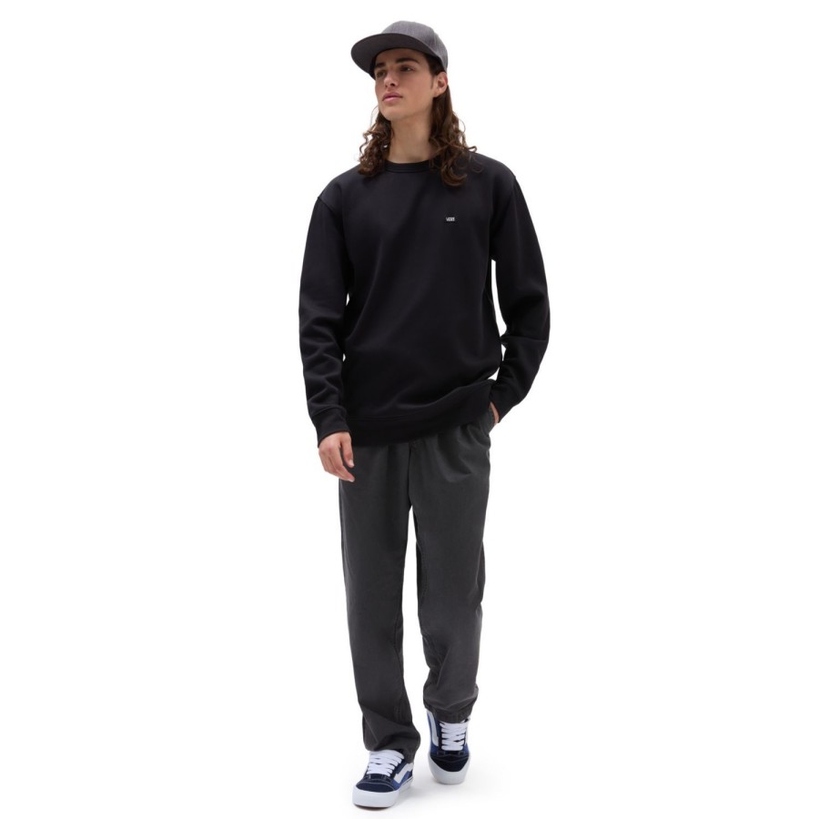 Herren VANS Kapuzenpullover & Sweatshirts | Versa Standard Crew Pullover Schwarz