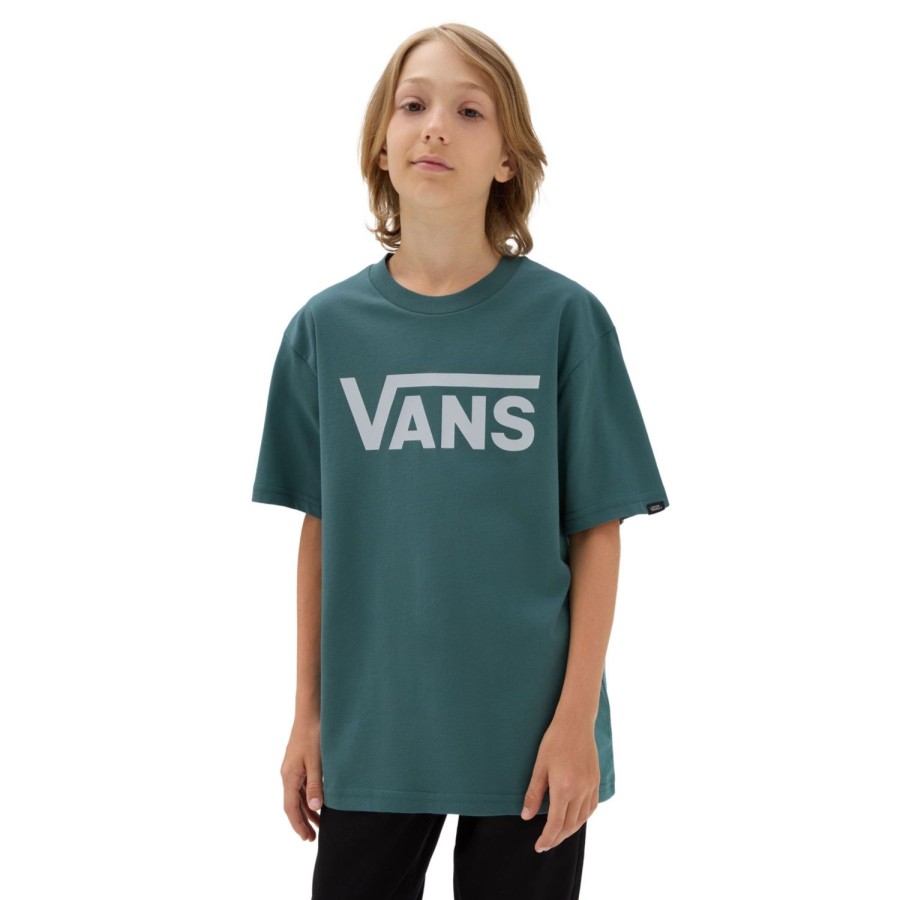 Kinder VANS Jungen-Bekleidung (8-14+) | Jungen Vans Classic T-Shirt (8-14 Jahre) Blau, Grun