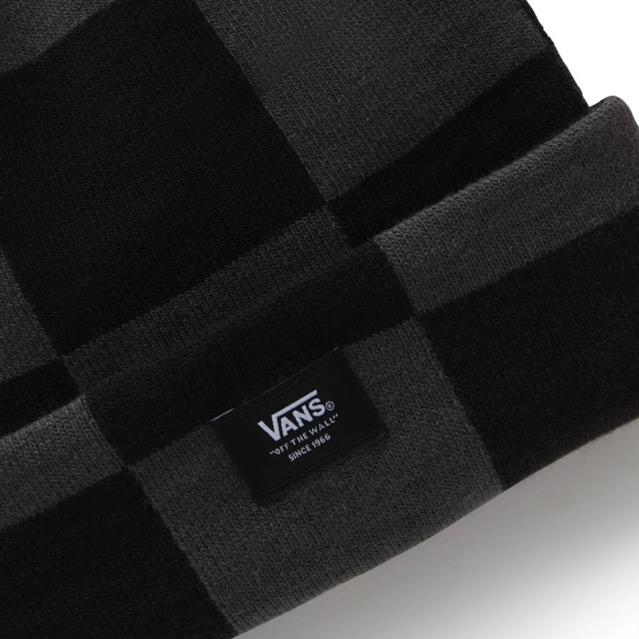 Herren VANS Mutzen, Caps & Hute | Mte Beanie Mit Umschlag Grau