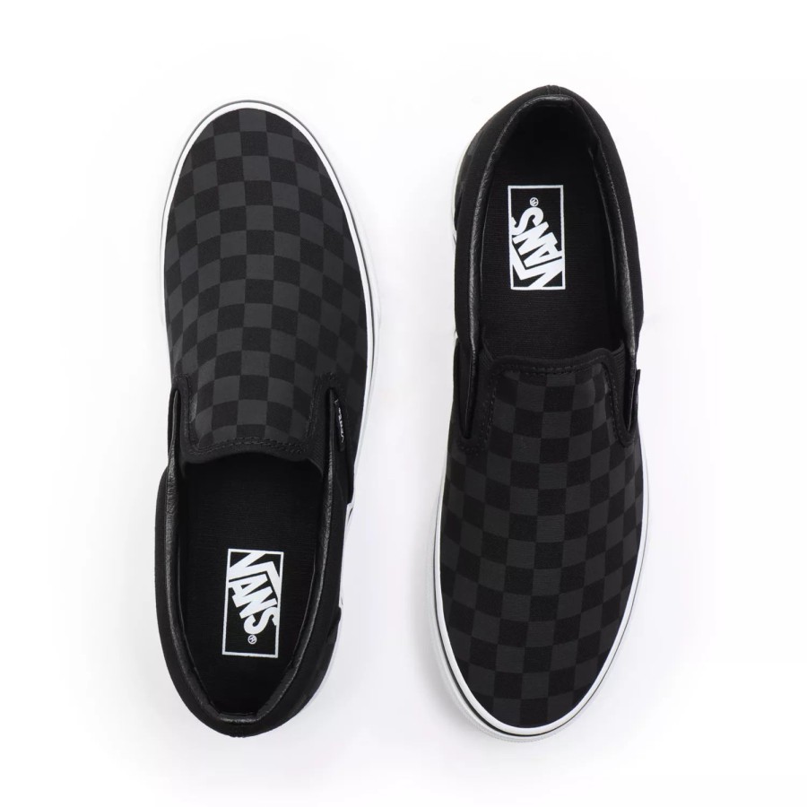 Herren VANS Classics | Checkerboard Classic Slip-On Schuhe Schwarz