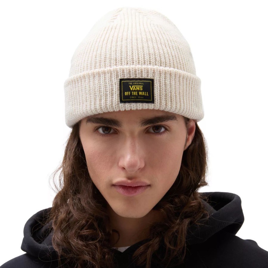 Damen VANS Mutzen, Caps & Hute | Bruckner Beanie-Mutze Mit Umschlag Beige