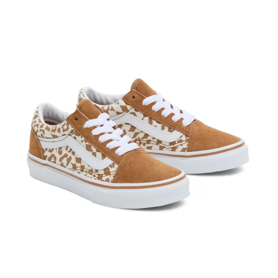 Kinder VANS Classics | Kleine Kinder Old Skool Schuhe (4-8 Jahre) Braun