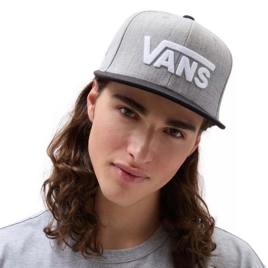 Herren VANS Mutzen, Caps & Hute | Drop V Snapback Kappe Grau