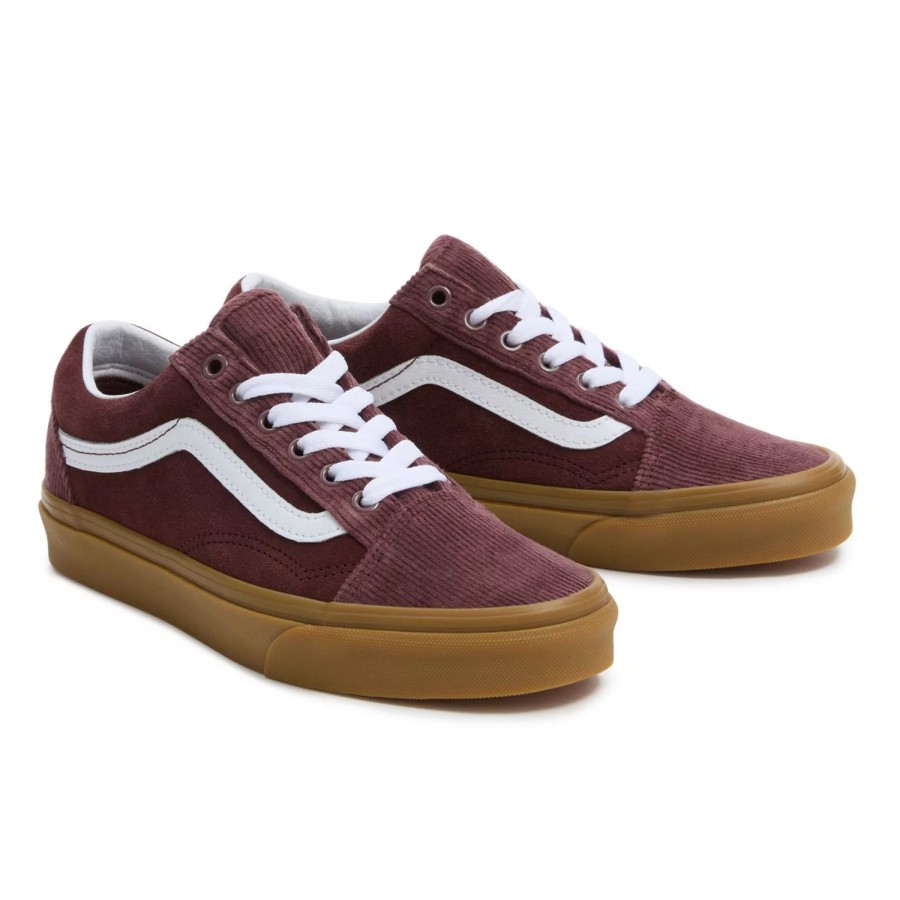 Herren VANS Low-Top-Schuhe | Old Skool Cordschuhe Braun