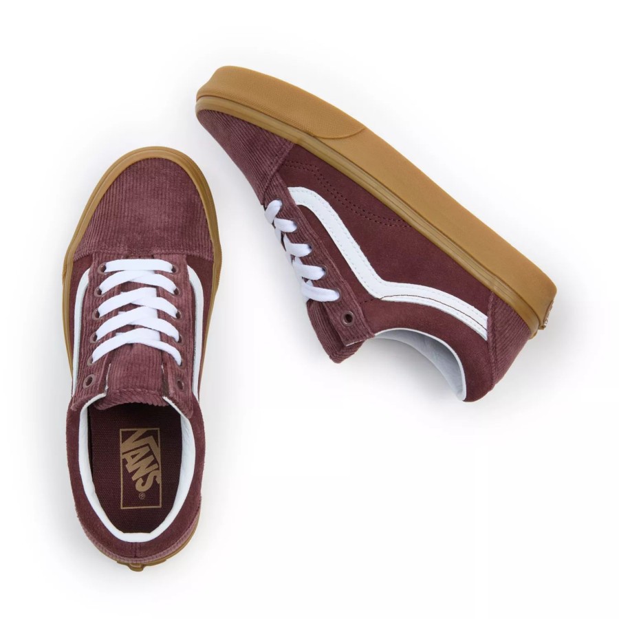 Herren VANS Low-Top-Schuhe | Old Skool Cordschuhe Braun