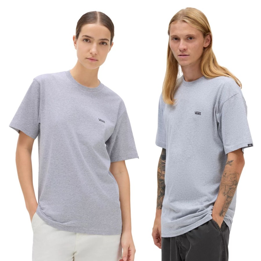 Herren VANS T-Shirts & Tank Tops | Left Chest Logo T-Shirt Grau