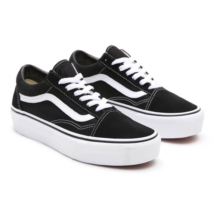 Damen VANS Classics | Platform Old Skool Schuhe Schwarz