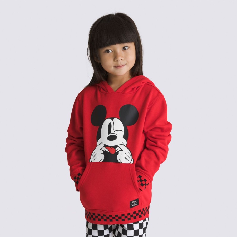 Kinder VANS Kleinkind-Bekleidung (2-8 Jahre) | Kleinkinder Disney X Vans Funhouse 100 Hoodie (2-8 Jahre) Rot