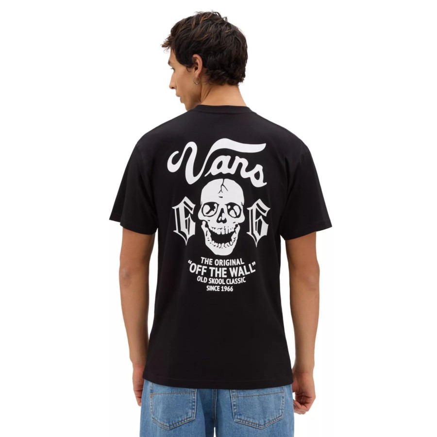 Herren VANS T-Shirts & Tank Tops | Old Skool T-Shirt Mit Totenkopf Schwarz