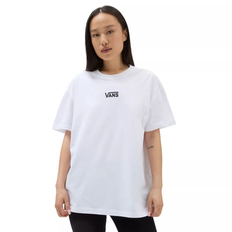 Damen VANS T-Shirts & Oberteile | Flying V T-Shirt In Ubergrose Weis