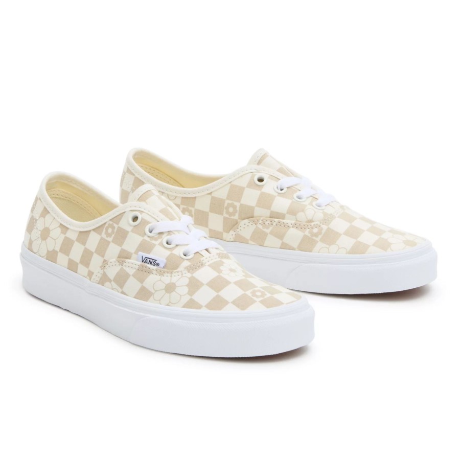 Damen VANS Classics | Floral Check Authentic Schuhe Weis